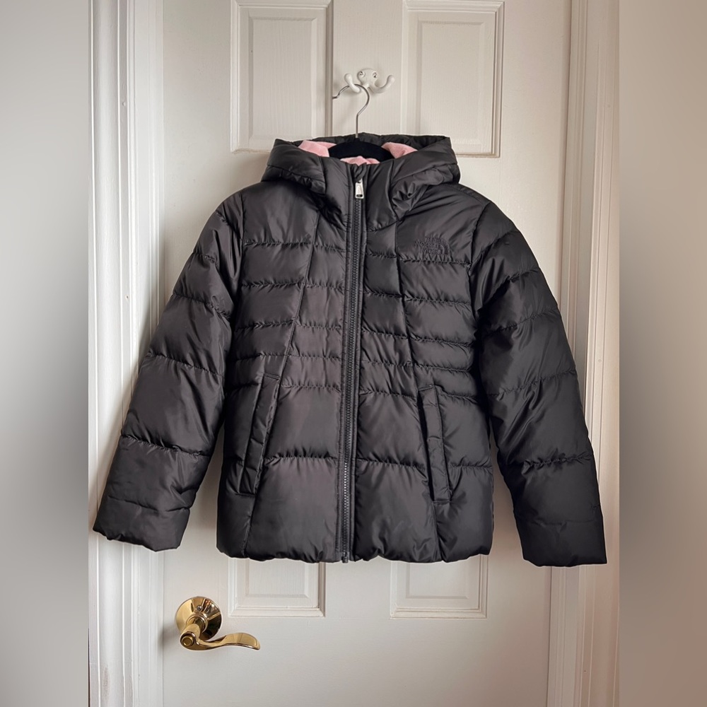 The north face big girl down jacket in size s